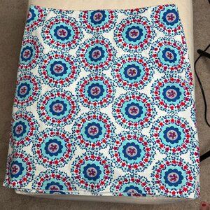 New w/o Tag Talbots Size 14P Blue White Red Pixie Floral Skirt